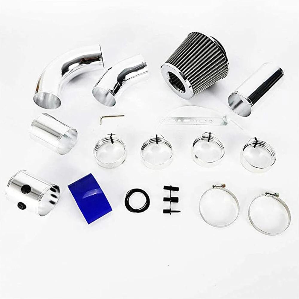 Universele 3" 76mm Luchtinlaatpijp Aluminiumlegering inlaatpijp Kit Turbo directe koude lucht Filter injectiesysteem met luchtfilter