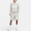 Nike Club Fleece Embroidered Logo Comfort Casual Long Sleeve Polo Men Tops Dark-Grey FN3112-063