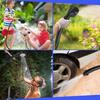 Tipkook Portable Shower [USB Rechargeable 6000mAh] Outdoor Electric Shower with Stepless Water Flow Adjustment, Four Water Modes, 2M Hose, Digital Scr