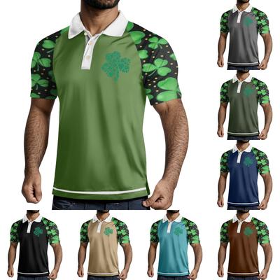 Men's Summer Leisure Culture Breathable Short Sleeved Shirt Top