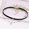 Korean Style Elegant Double Layer Choker Necklace For Women With Rhinestones Dazzling