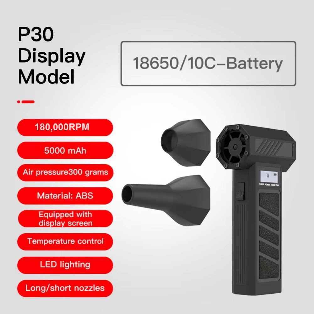 Air Duster 5 Gear Adjustable 130000RPM Electric Air Duster 4000mAh Rechargeable Cordless Air Blower for Car Cleaning Turbo fan