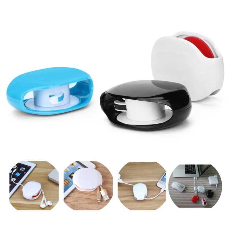1 ks nabíjačka čítačky s výsuvným káblom, organizér na káble, automatický navíjač káblov pre slúchadlá, USB káble