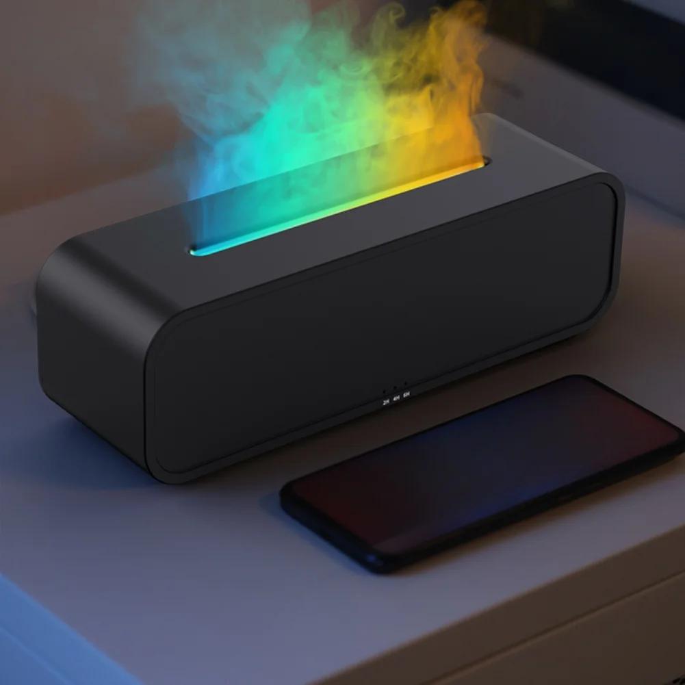 SoundCollecting Highmist Aroma Diffuser with Seven Color LED Flame Effect and 250ml Water Tank for Home Office