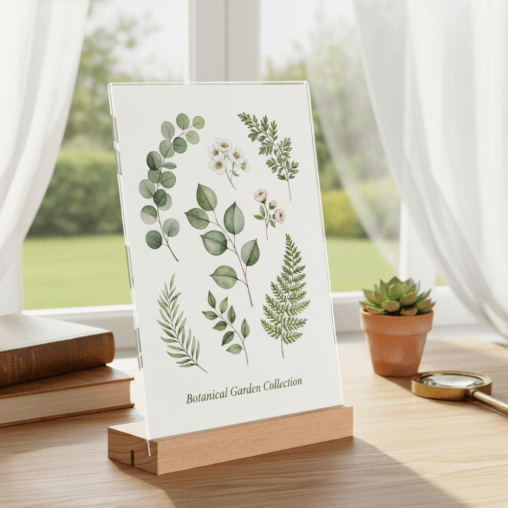 Highly Transparent Menu Sign Holder Slant/straight Groove Acrylic Table Number Holder Restaurant