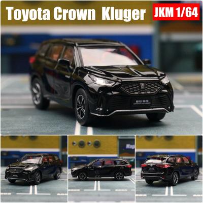 1/64 TOYOTA Crown Kluger Hibrit Minyatür Model JKM Premium SUV Oyuncak Araba Araç Ücretsiz Tekerlekler Pres Döküm Alaşım Koleksiyonu Hediye