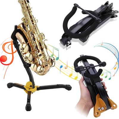 Alto Tenor Saxophonständer Metall Faltbarer Saxophonständer Verstellbar Professionelles Saxophonregal Blasinstrumentenzubehör
