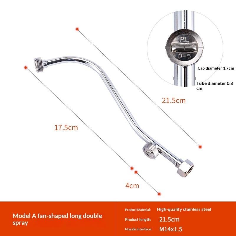1Pcs Large Flow 2/3 Hole High Pressure Sprayer Nozzle Stainless Steel Sprayer Wand Nozzle Water-Saving Electric Atomizer Nozzle