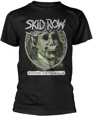 Skid Row Youth Gone Wild T-Shirt Grafik-T-Shirt Bedrucktes Shirt Kurzarm für Herren Schwarz