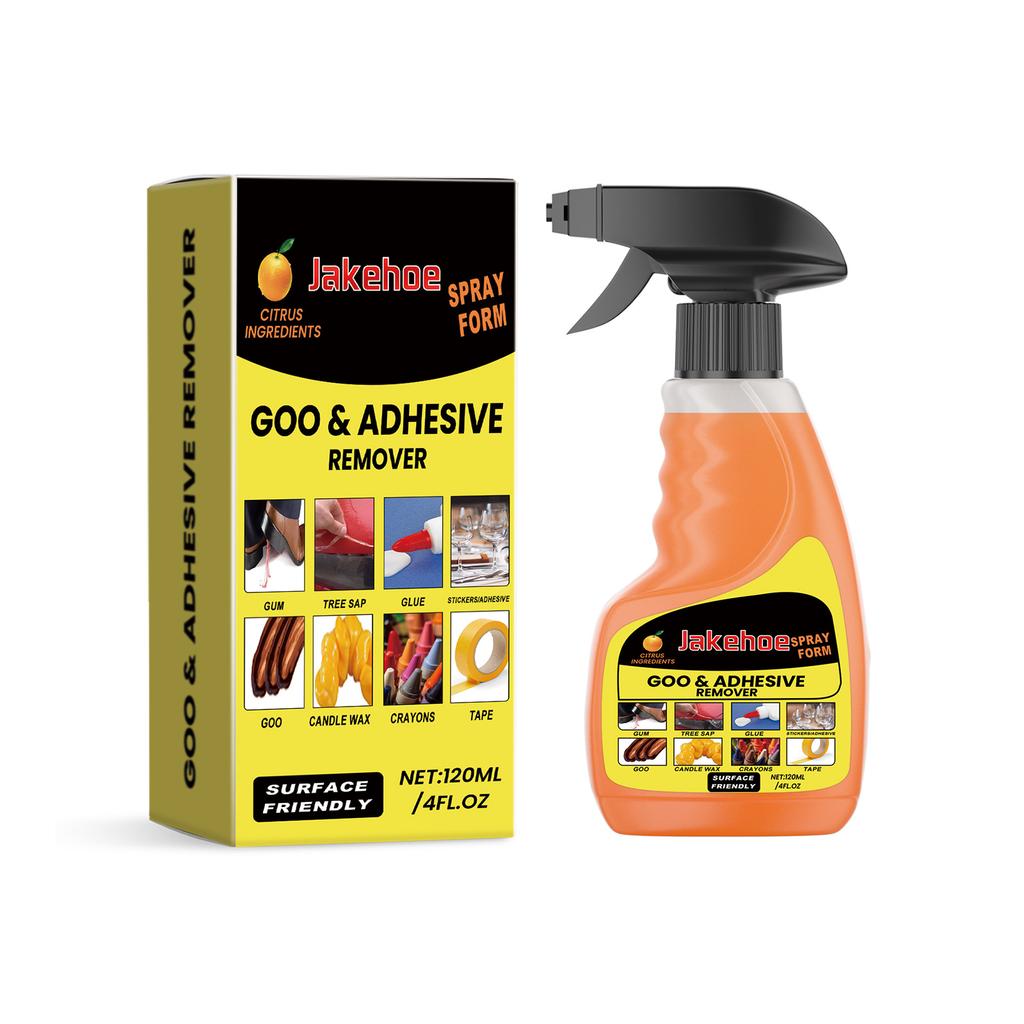 Multi-Purpose Adhesive Remover Spray 120ml Powerful Glue Sticky Residue Cleaner for Stickers Labels Tapes