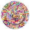 50 Cartoon Waterproof Piñata Stickers for Water Bottles, Journals, Desktops, Helmets, and Epoxy Decor