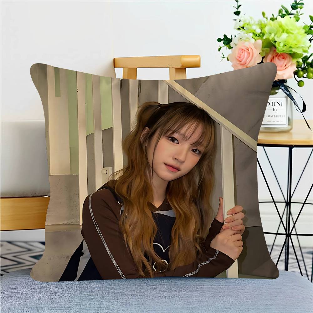 Sängerin Y-YUNHA Kissenbezug Toon Geschenk Kissenhülle Schlafzimmer Zuhause Sofa Stuhl Sitz Dekor Kissenbezug