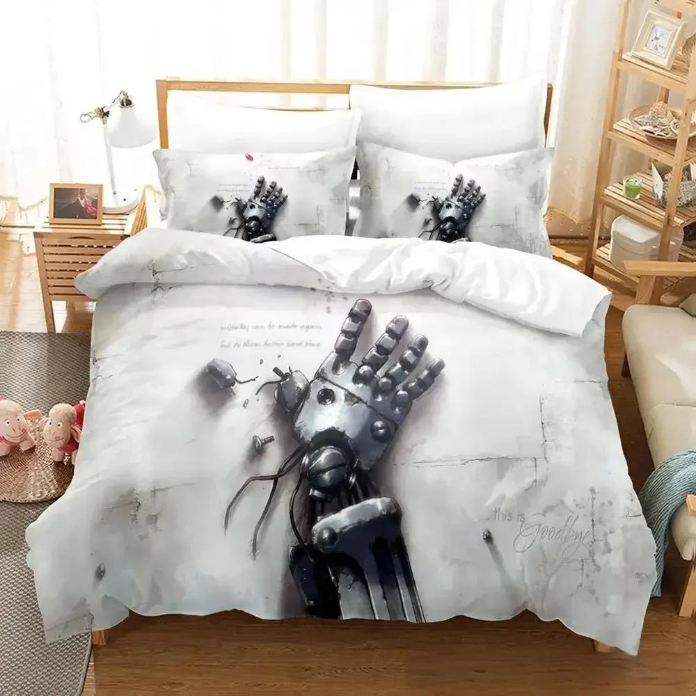 Fullmetal Alchemist Bedding Set Single Twin Full Queen King Size Bed Set Aldult Kid Bedroom Duvet Cover Sets 3D Print Anime Bed
