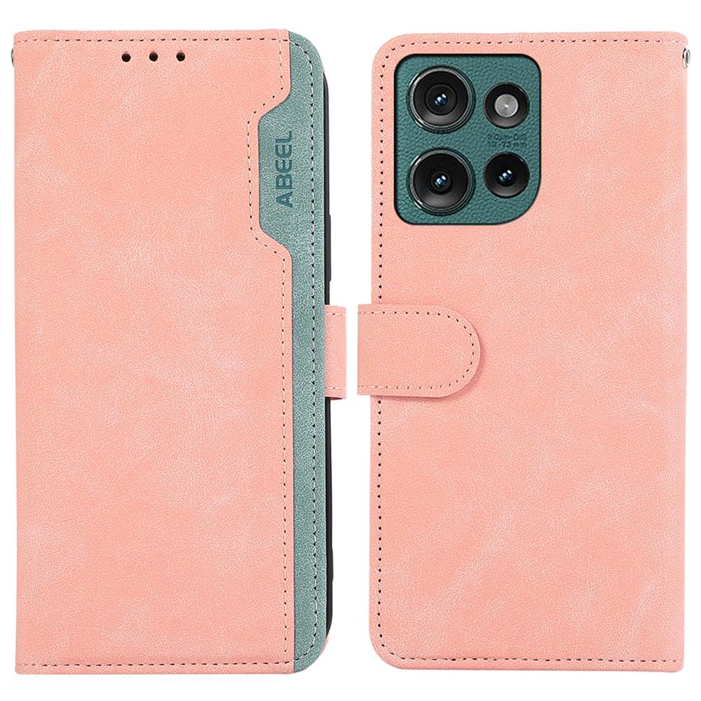 ABEEL For Motorola Edge 50 Neo 5G/Moto S50 5G/Thinkphone 25 5G Case Color Splicing Leather Flip Phone Cover RFID Blocking