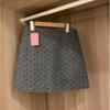 Korean Style Plus Size Polka Dot Woolen High Waist Slimming Short Skirt for Autumn/Winter.