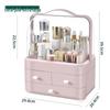 Large Capacity Multi-Layer Cosmetic Organizer: Dustproof Skincare & Lipstick Storage Box with Drawers for Desktop Dressing Tables