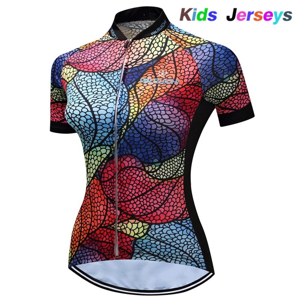 2026 Girls Cycling Jersey Set Ropa Ciclismo Cycling Kit for Kids Summer Breathable Cartoon Bicycle Jersey Suit Children Clothes