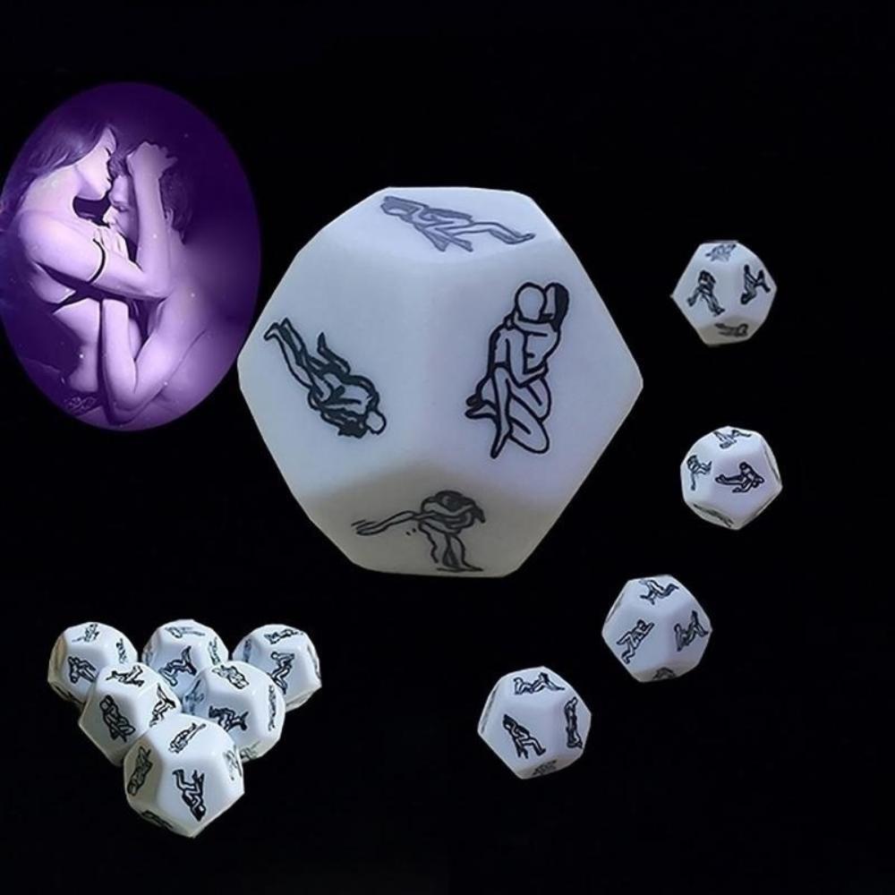 Women and Men Sexy Toys 12 Valentine Couple Face Fun Dice Posture Adult Toys for Couples
