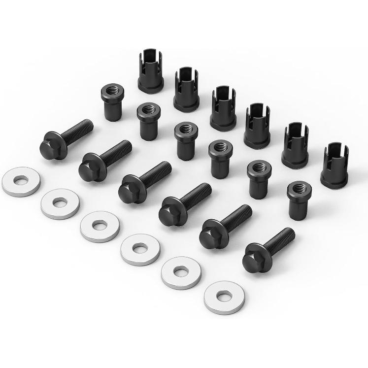 

NICECNC Black Rock Slider Mounting Hardware Bolt Screw Nut 6PCS Rock Slider Screws Mounting Kit Compatible with Polaris RZR 1000 XP 1000 2015 2016