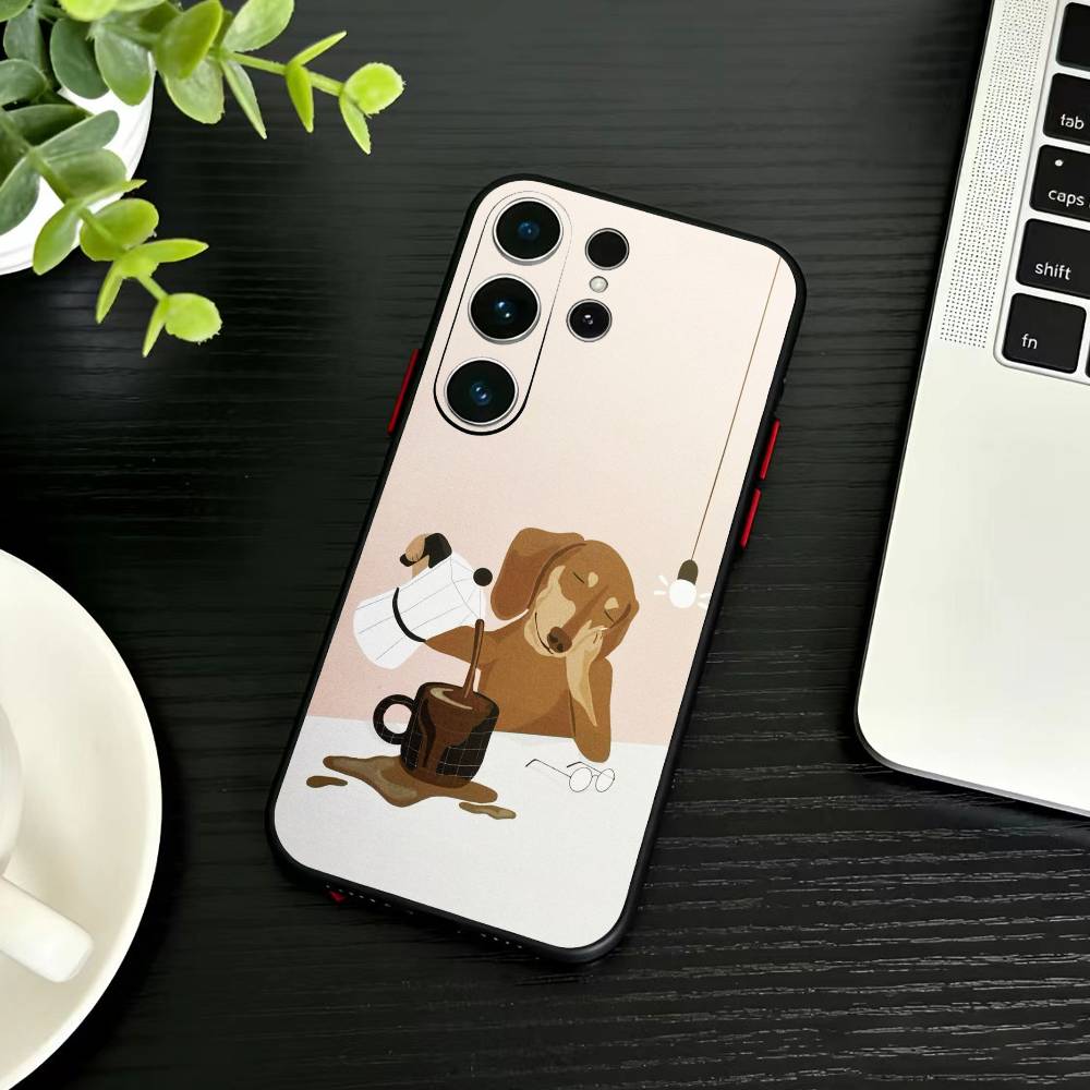 Cute Cat Funny Phone Case For Samsung S26,S25,S24,S23,S22,S21,S20,Ultra,Plus,FE Black Soft Cover