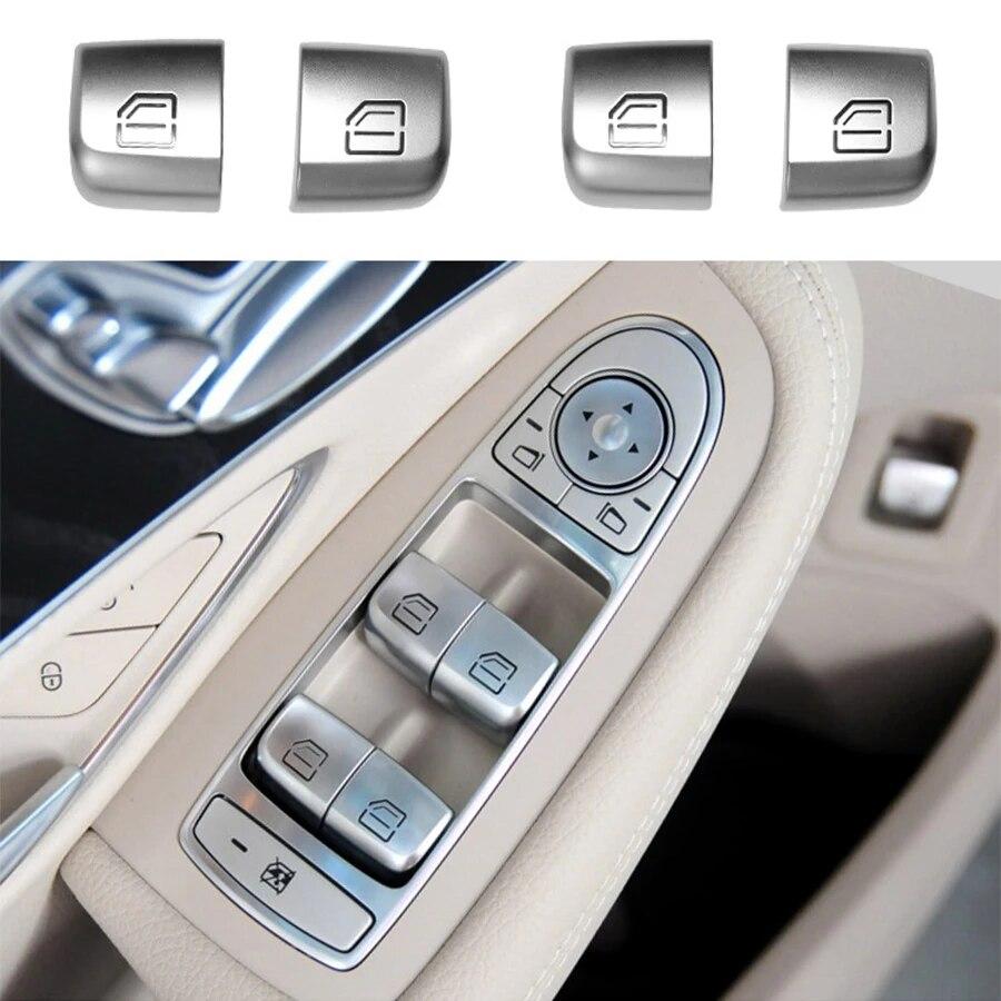 Car Window Switch Repair Button Cover Vehicle Door Glass Control Switch Key Cap For Mercedes Benz W205 W253 W213 C E GLC Class