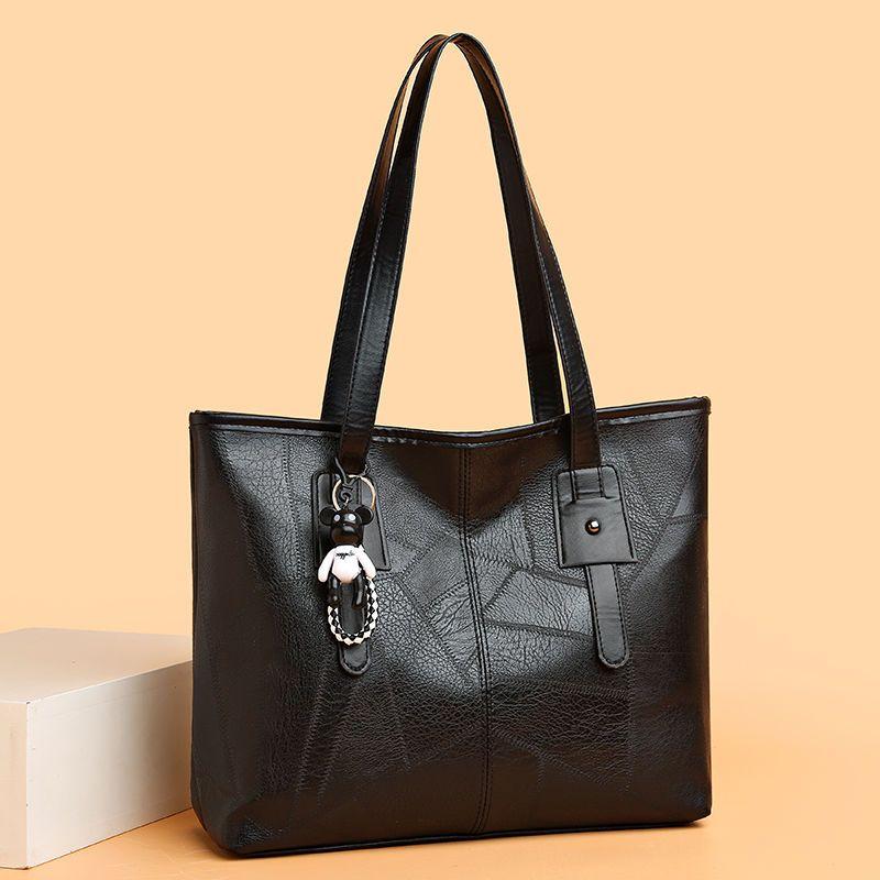 

Женская сумка-тоут, повседневная сумка на плечо, универсальная сумка большой емкости, пригородная сумка 33*12*28cm чёрный