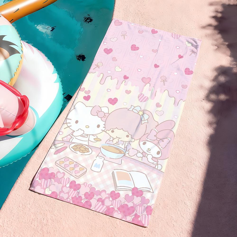 Sa My M-Melody Cute Towel Quick Dry Soft Yoga Swimming Fitness Mountain Climbing Large Beach Towels