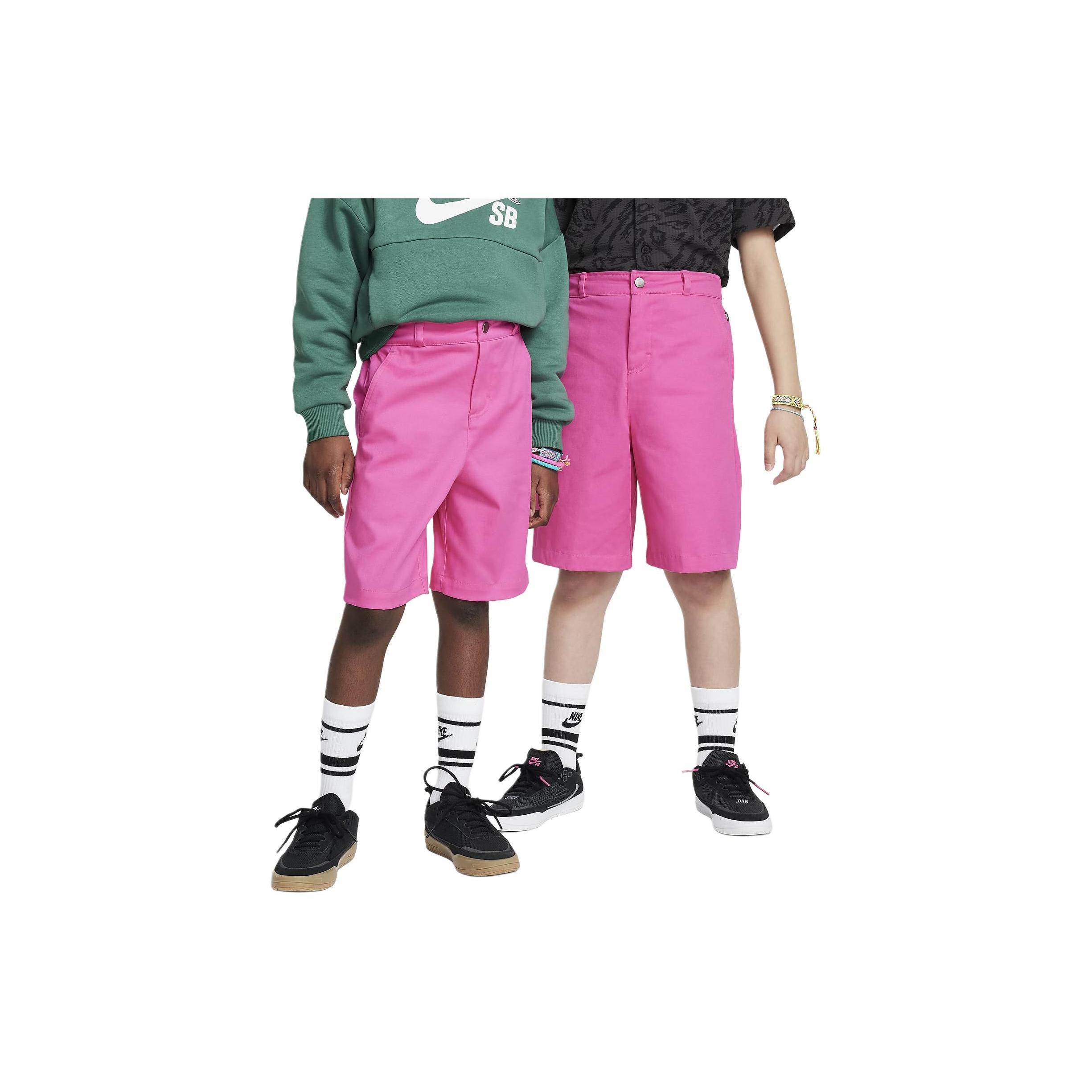 (GS) Nike SB Chino Skate Shorts Pink Kids FN9217-605 L