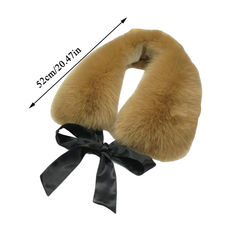 New Winter Neck Warmer Raccoon Fur Collar Fur Scarf Women's Luxury Fur Collar For Coat Fur Hood Decorate Luxury Fur Scarves