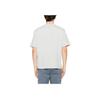 STONE ISLAND Logo Print Solid Color Crew Neck Short Sleeve T-Shirt Men Tops Gray White K1S1521000-34S0115-V0061