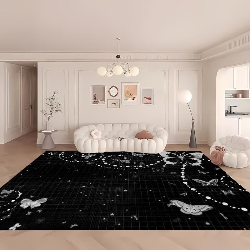 3D Beautiful Butterfly Large Area Carpet for Living Room Cartoon Kids Bedroom Sofa Doormat Floor Tapete Anti-slipDecor Alfombra
