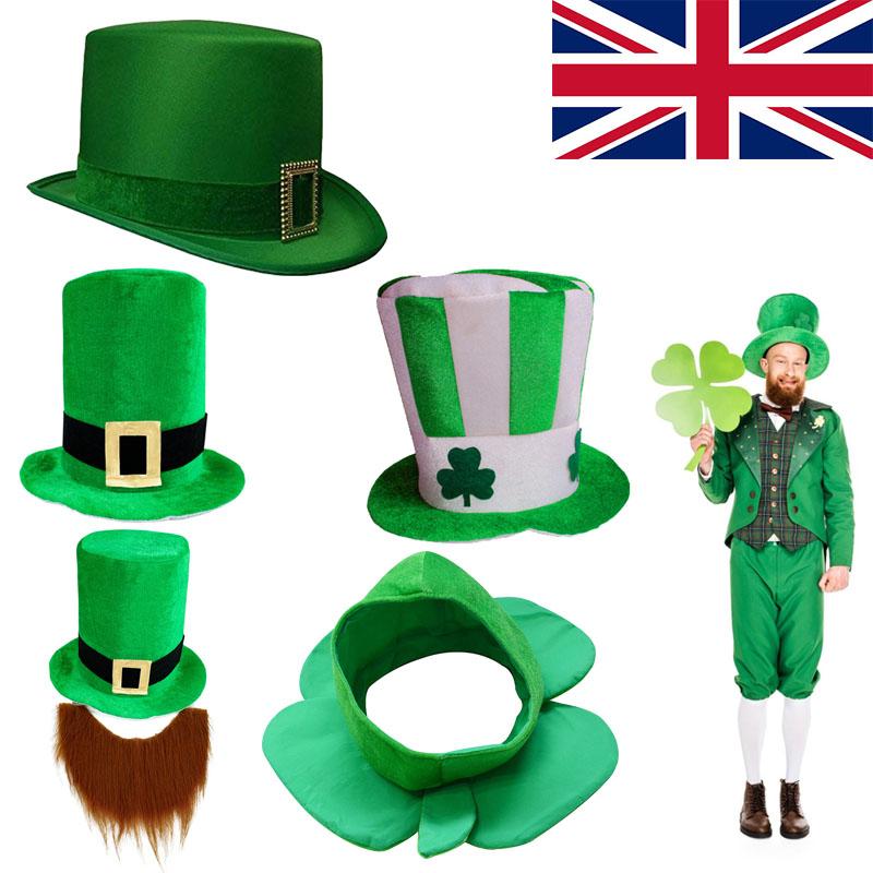 

ST. ШЛЯПЫ НА ДЕНЬ ПАТРИКА, нарядное платье, аксессуар для костюма, вечерние, ирландская золотая шляпа, НОВАЯ A