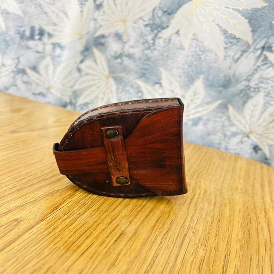 Handmade Brass Compass, Antique Nautical Pocket Navigation, Pirate Explorer Gift (Leather Case)