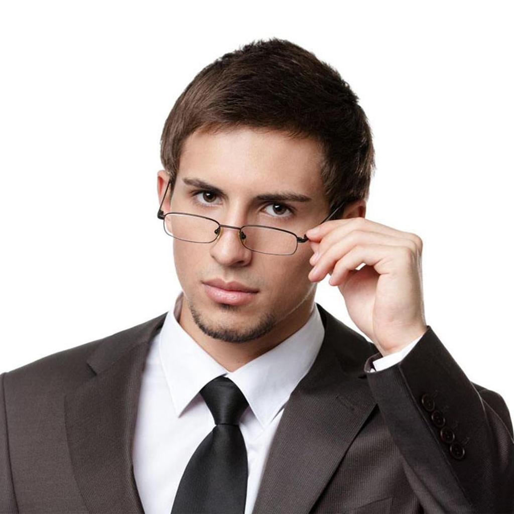 Lunettes de lecture en métal avec monture noire TR90, Monture, Poche, Portables, Étui, Monture ultra-légère, Unisexe, Élégantes, "+2.0",