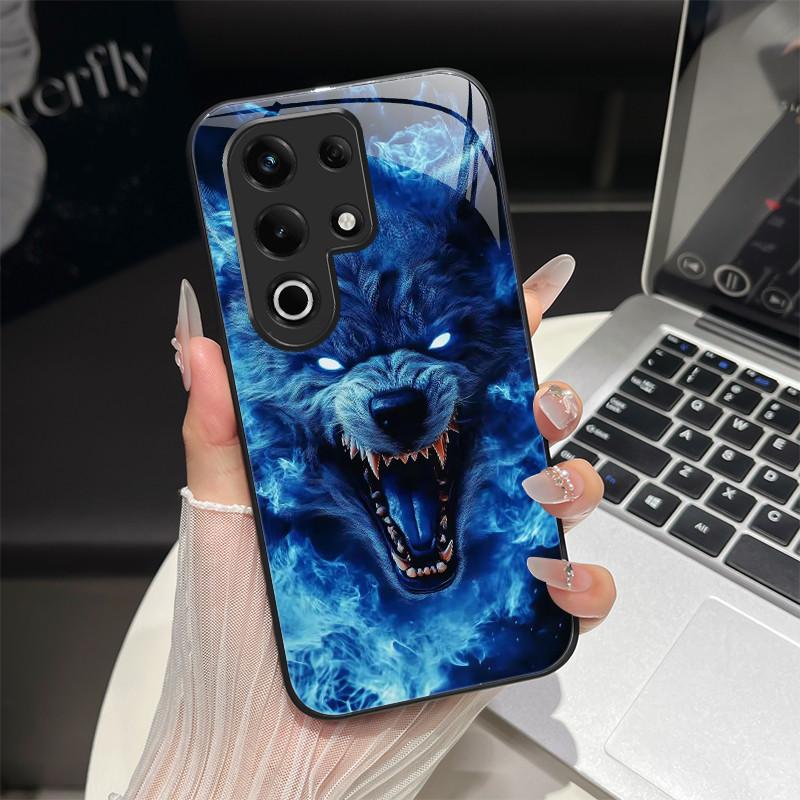 

For Itel S25 Ultra 2024 Case S686LN Trendy Fantasy Design Tempered Glass Shockproof Hard Cover For Itel S25 Ultra S25Ultra Funda itel S25 Ultra