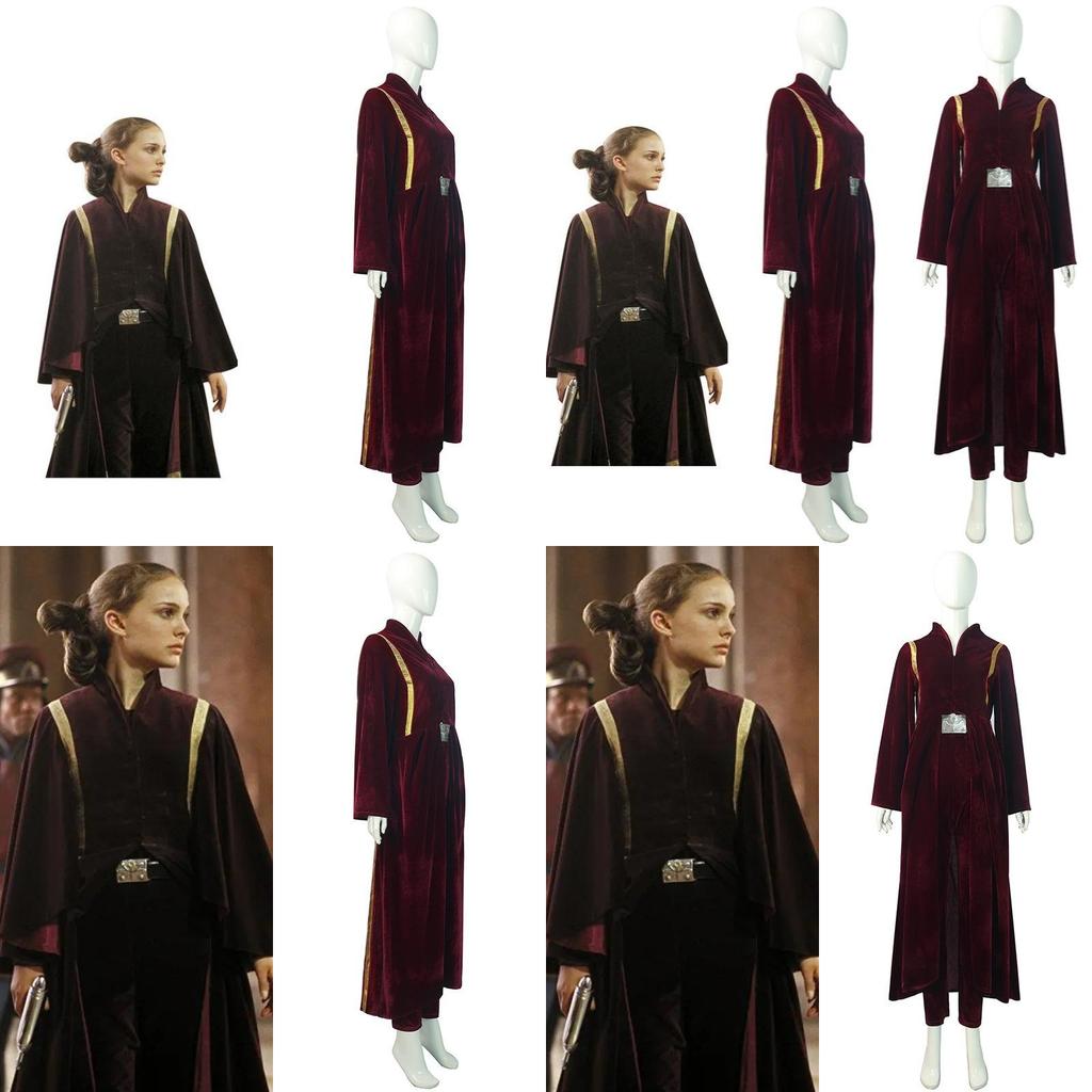 Elegantes und geschmeidiges Star Wars Prequel 1 Padme Amidala Cosplay Kostüm