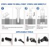 Bolt Extractor Socket Set Easy Out Metal Heavy Duty Hand Tools 25-Piece Bolt Extractor Socket Set For Damaged Stripped Broken