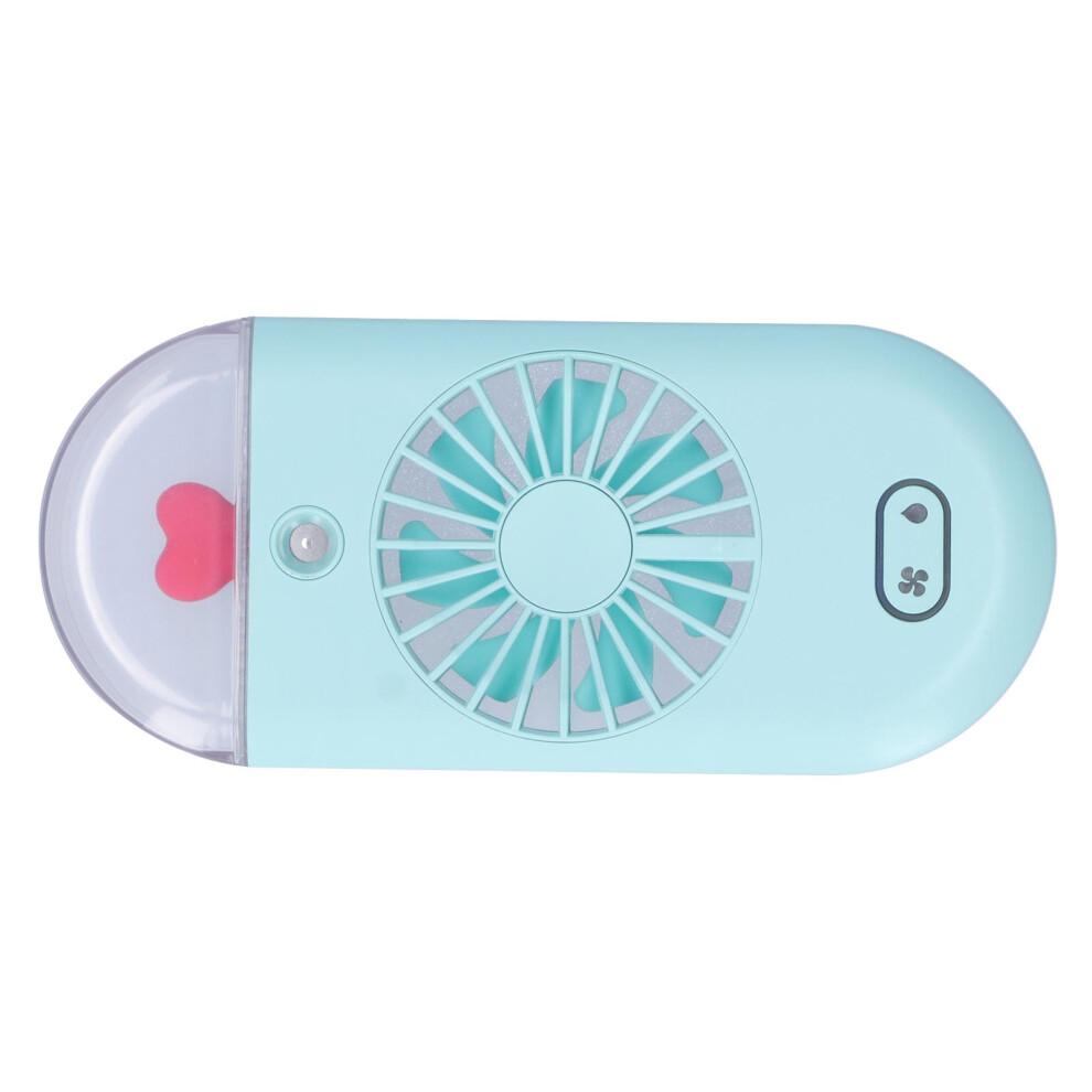 Rechargeable Handheld Fan, Power Bank Fan with Nano Spray Technology, Foldable Desk Fan for Home and Office Use