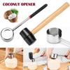N1N Cooking For Young Coconuts Hammer Coconut Opener Coconut Opening Tool Set Coconut Shell Puncher