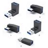 90 Degree USB 3.0/USB 2.0 to USB 3.0/USB 2.0 Adapter 10Gbps USB 3.0/USB 2.0 Female to USB Male Adapter Data Sync Adapter