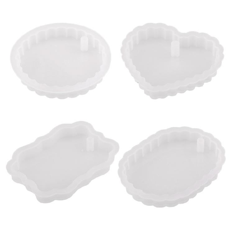 Round Oval Heart Listing Mold Epoxy Silicone Mold Jewelry Casting DIY Crafts