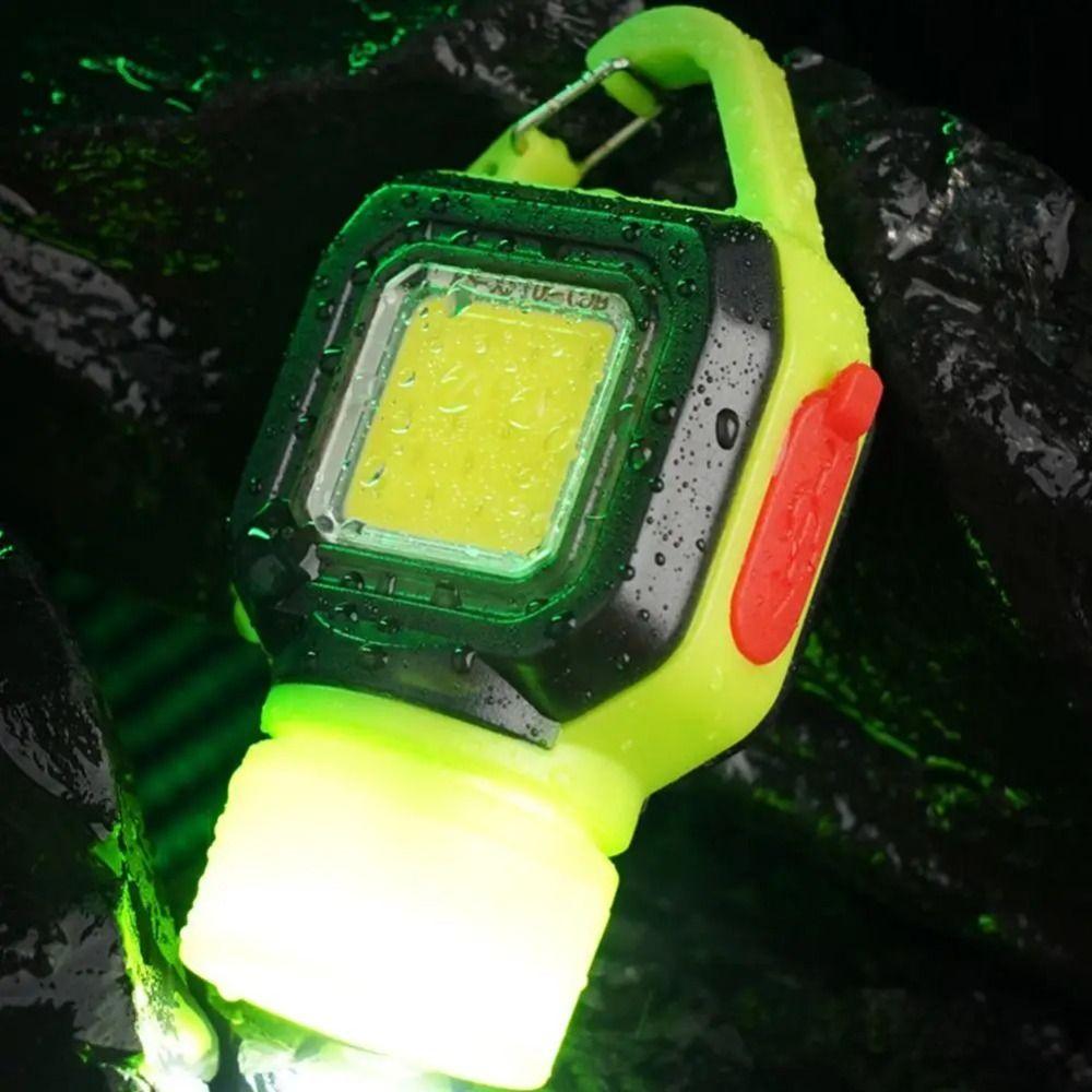 Lightweight Design Keychain Lamp High-Brightness COB USB Charging Flashlight  Daily Travel