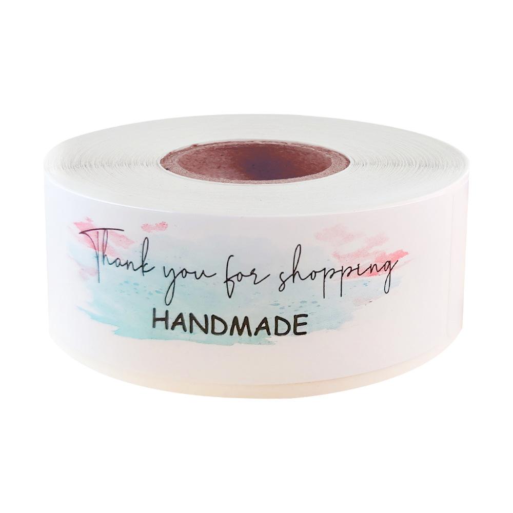 120pcs Thank You for Your Order Stickers 7.5*2.5cm Rectangular Adhesive Seal Labels for Small Business, Handmade Goods, Bakeries