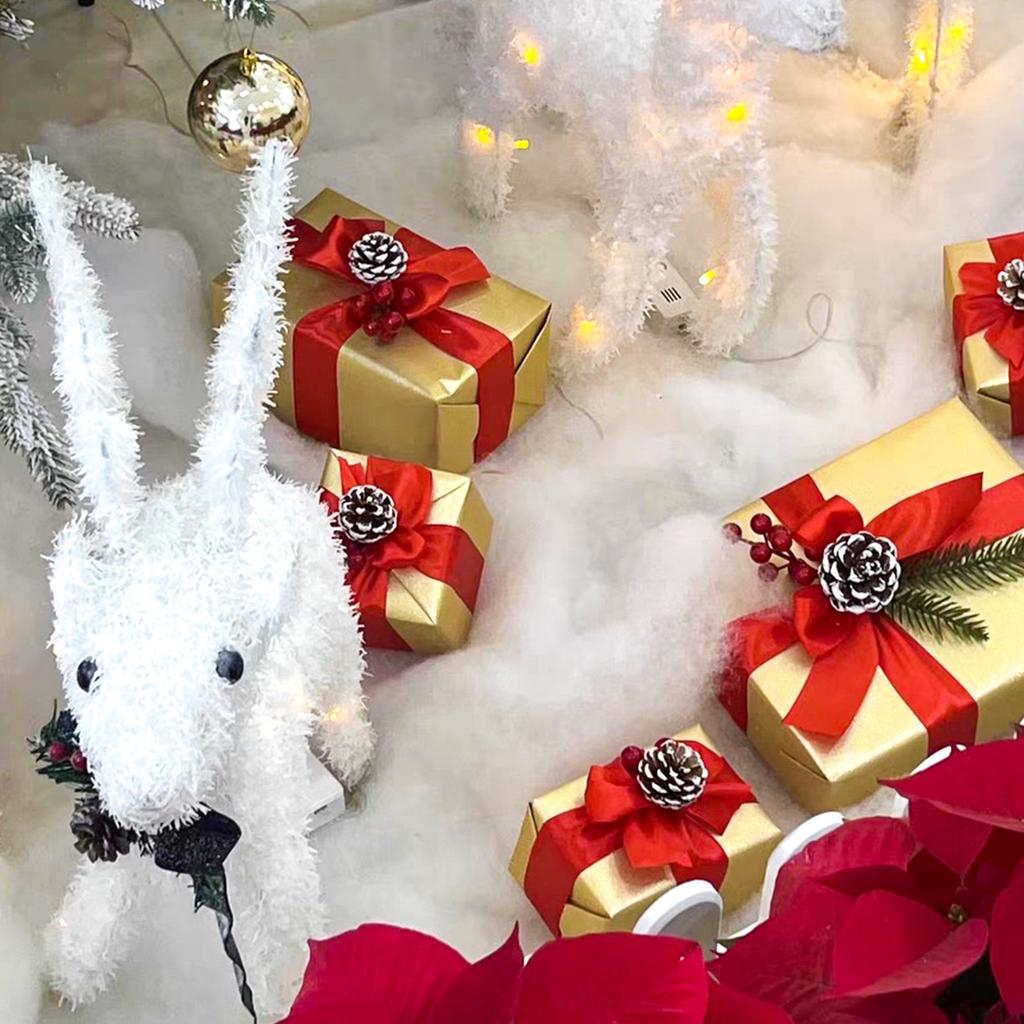 Artificial White Snow Cotton Christmas Fake Snow Fluffy Fiber Stuffing Snow Blanket Roll Xmas Tree Backdrop Covering Party Decor