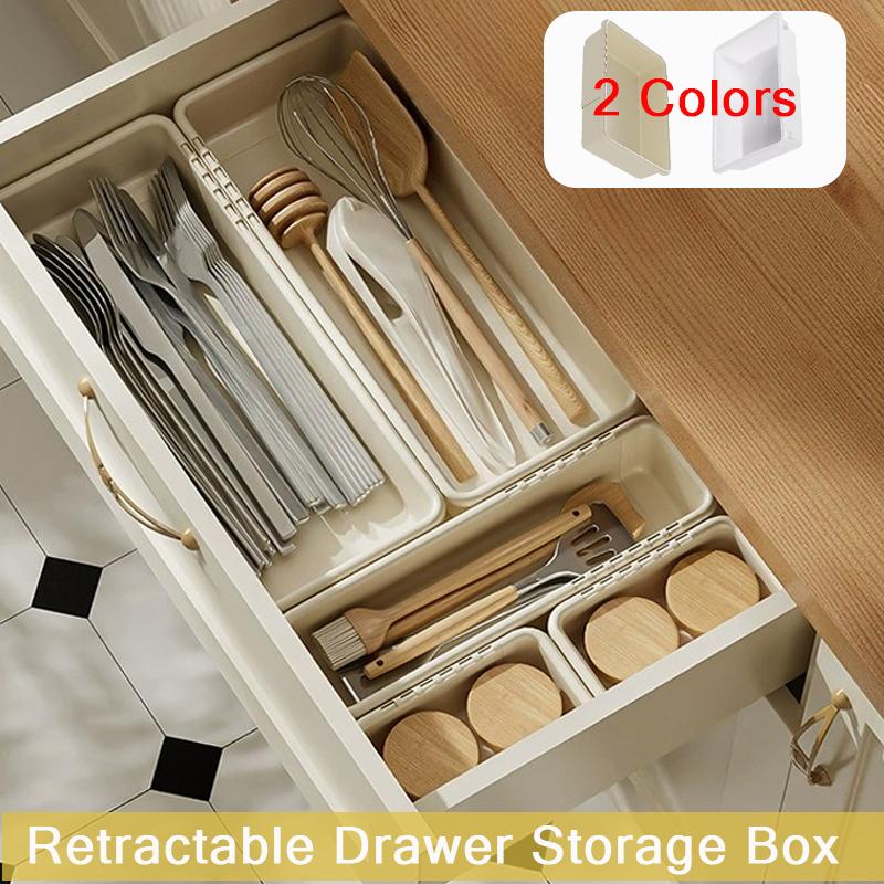 1PC Drawer Organizer Expandable Utensils for Kitchen,Can Be Used for Cutlery, Retractable Drawer Storage Box/cajas Organizadoras
