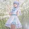Hololive Suisei Hoshimachi Cosplay Halloween VTuber Sailor Uniform [Milky Time] (White)