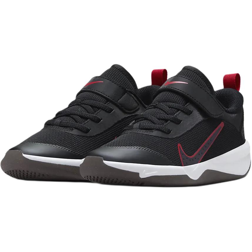 Nike Omni Multi-Court PS Black Gym Red Kids Sneakers Cement-Grey Burgundy-Ash DM9026-008