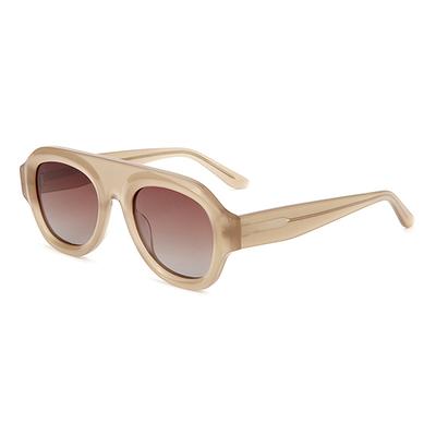 Fashion Personality Thick Large Frame Sunglasses High Quality Handmade Acetate Retro UV400 Protection Sun Glasses Heavy Eyeglass