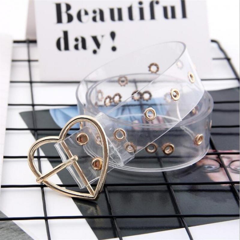 Sophisticated Plastic Transparent Waist Band In Heart And Round Designs For Outfits Chic
