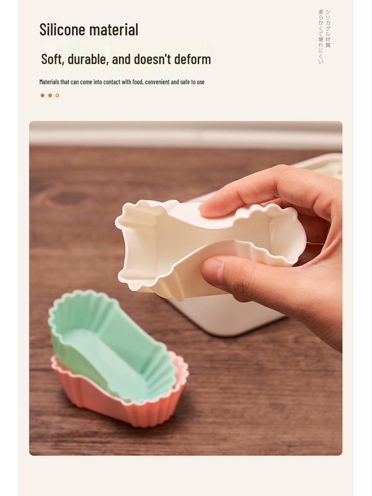 Colorful Silicone Bento Divider Cup - Reusable Lunch Box Vegetable Separator
